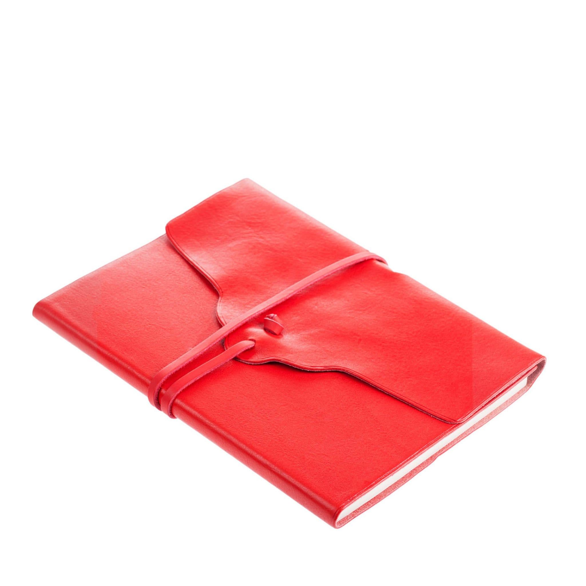 Lace Red Leder Notizbuch