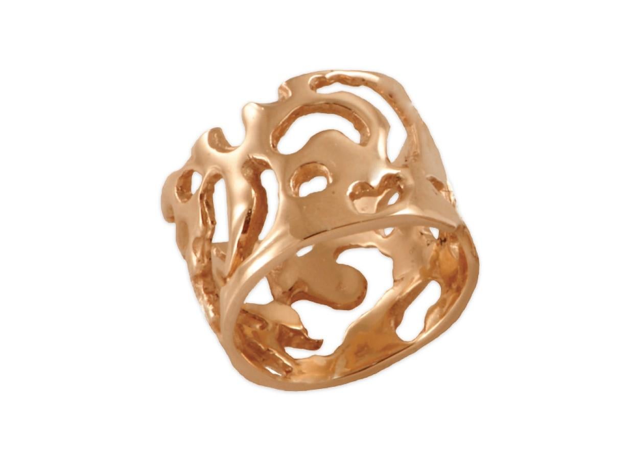 Lace Ring in Gold In New Condition For Sale In Astoria, NY
