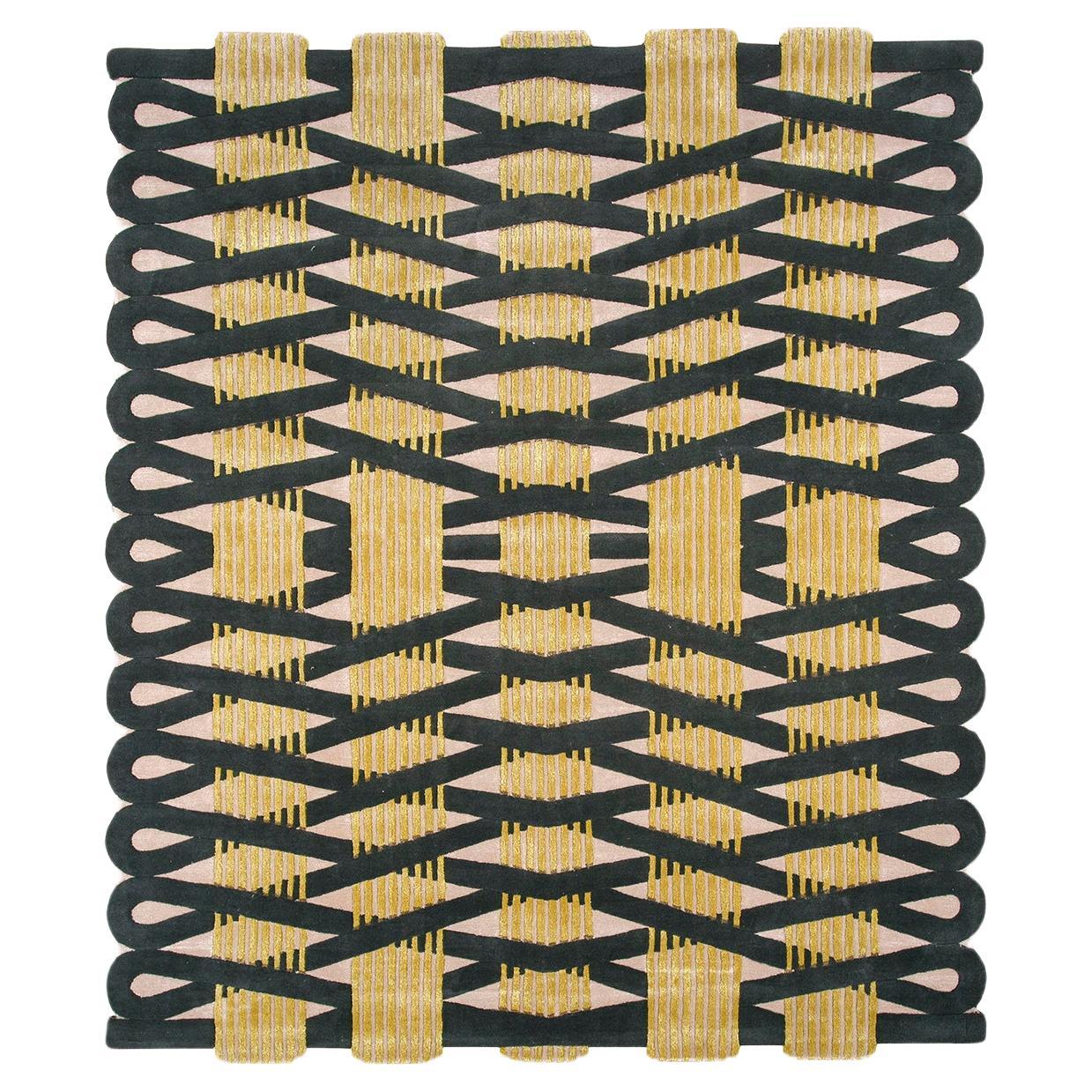 Tapis de tisserands rurals, touffeté, laine, 240 x 300 cm en vente