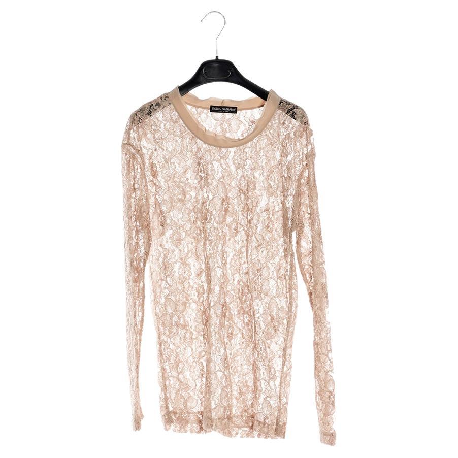 Dolce & Gabbana Lace sweater size 42 For Sale