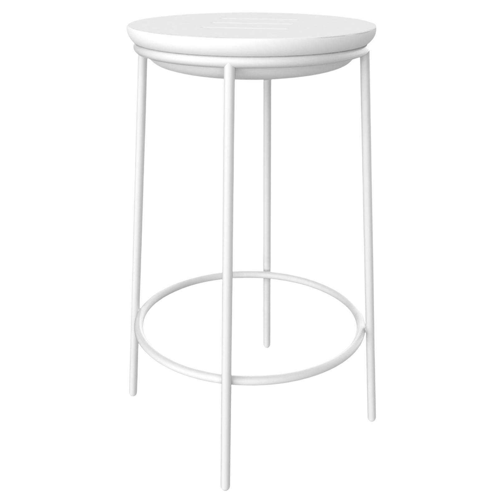 Lace White 60 High Table by Mowee For Sale