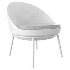 Silla Lounge Blanca con Cojín by Mowee