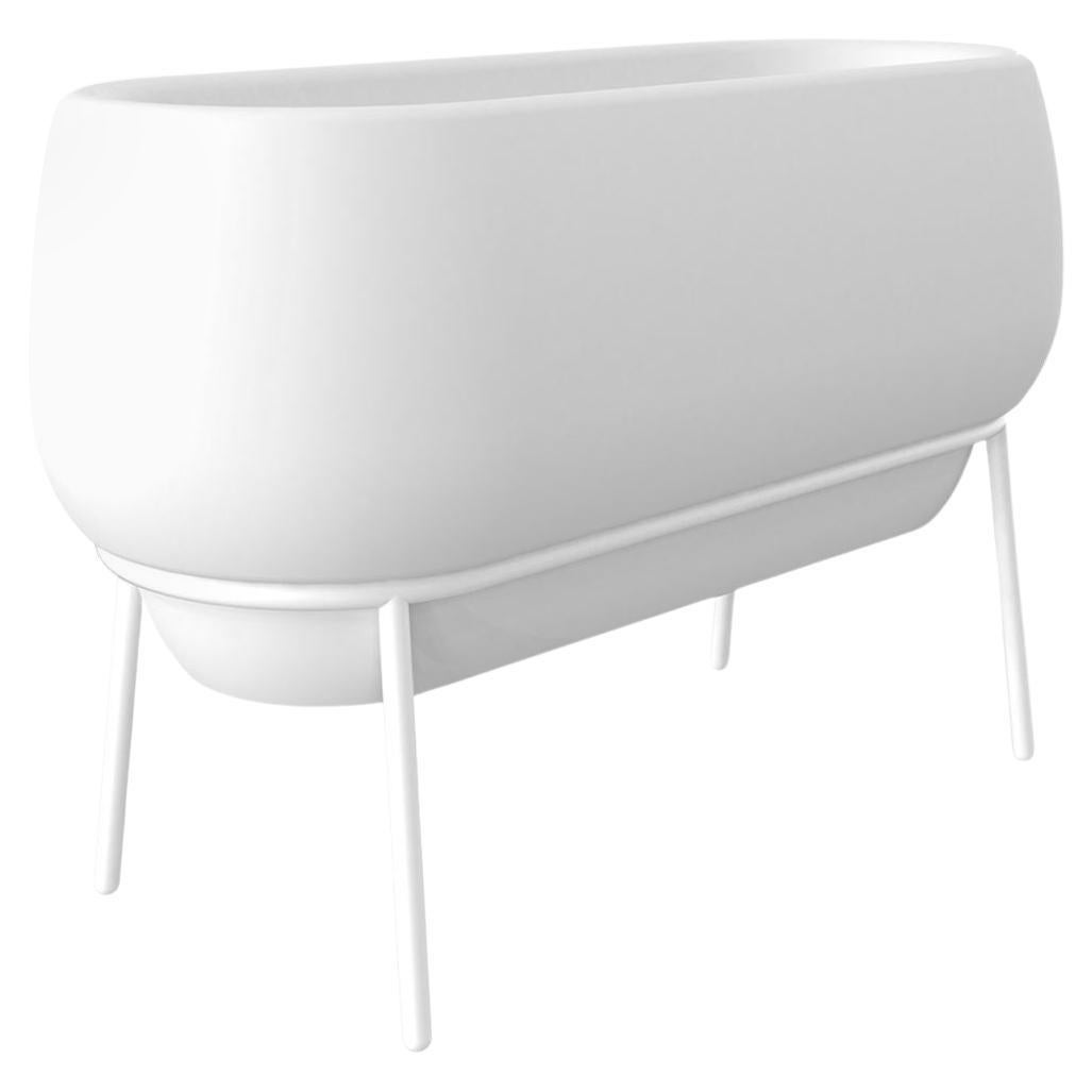 Lace White Planter by MOWEE For Sale
