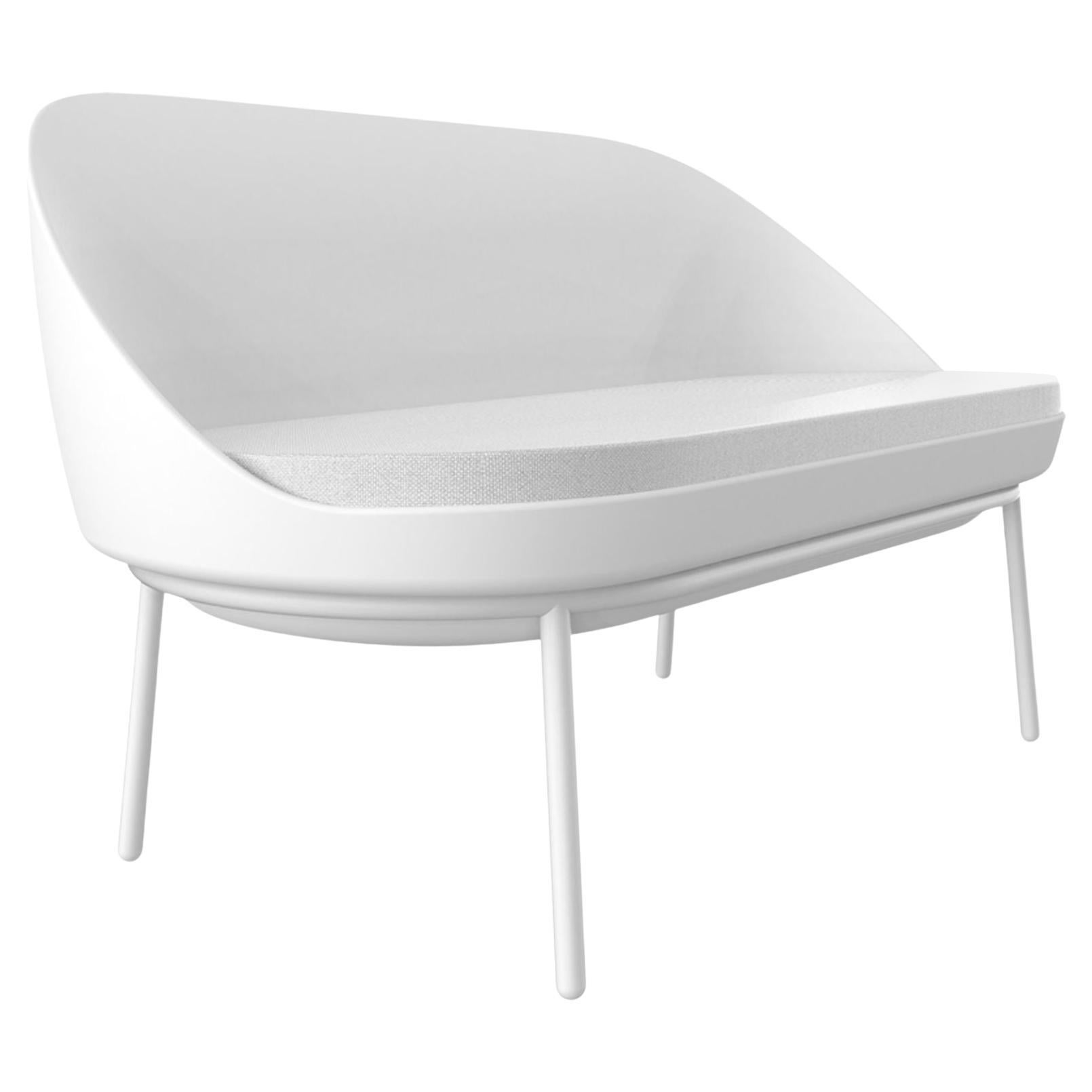 Divano Lace White con cuscino di Mowee