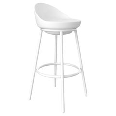 Tabouret blanc en dentelle de Mowee