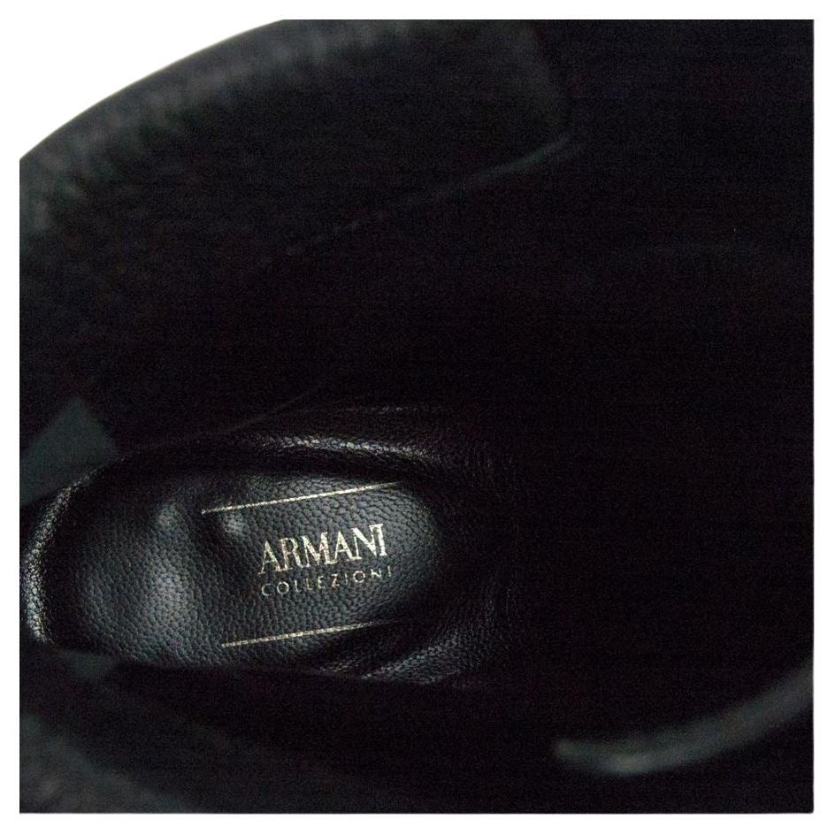 Armani Collezioni Leather Black color Size 35 Heel height 8 cm (3.1 inches) Original price euro 420
