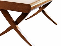 Lacewood and Silky Oak Sabre Dining Table - One-of-a-Kind