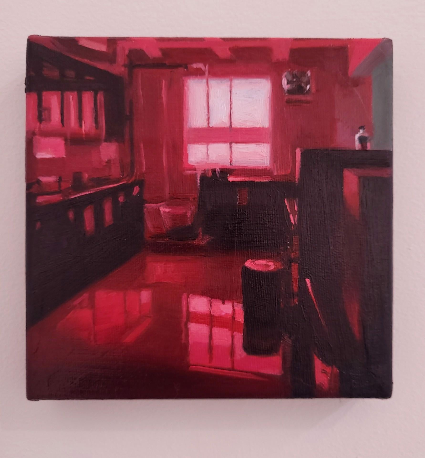 Chambre rouge - Painting de Lacey Jane
