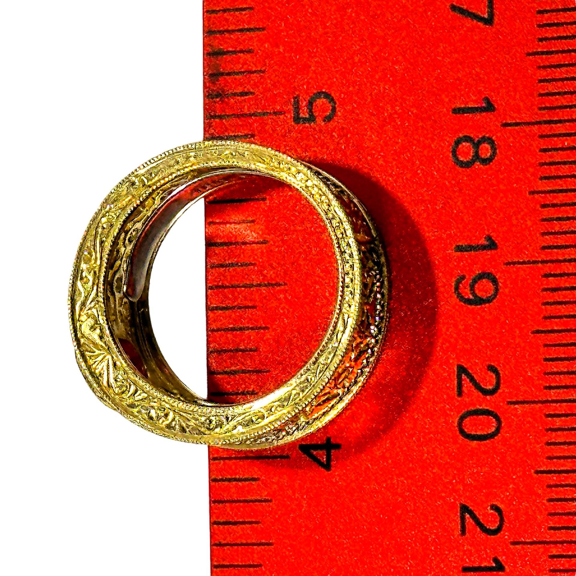 Lacey Mid-20th Century 18k Yellow Gold & Platinum Ruby and Diamond Cocktail Ring 2