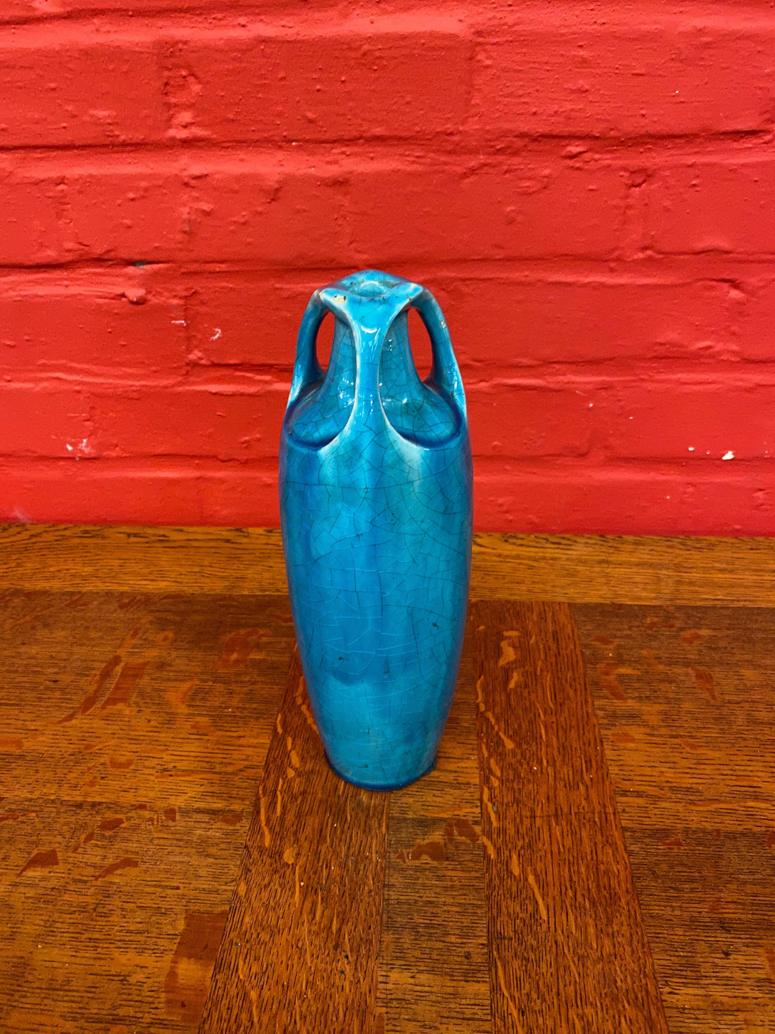 Milieu du XXe siècle Vase en céramique Art Déco Lachenal, vers 1930 en vente