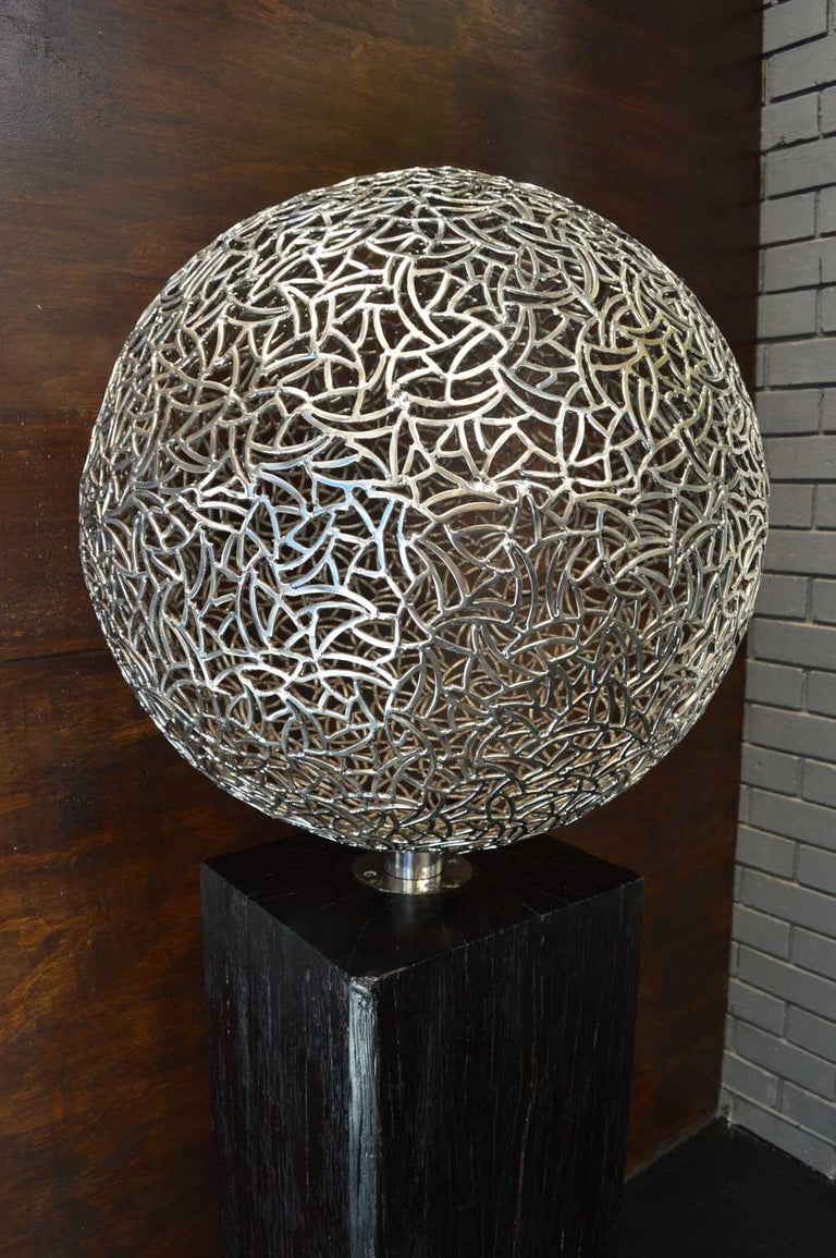 Lachlan Ross Lachlan Ross Stainless steel sphere at 1stDibs