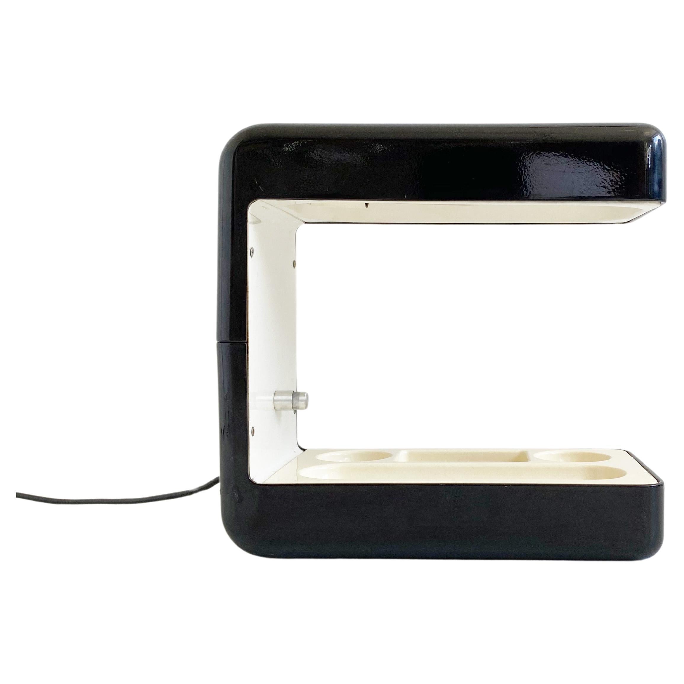 Lack Metal 'Isos' Desk Lamp by Giotto Stoppino, Italy, c.1970 For Sale