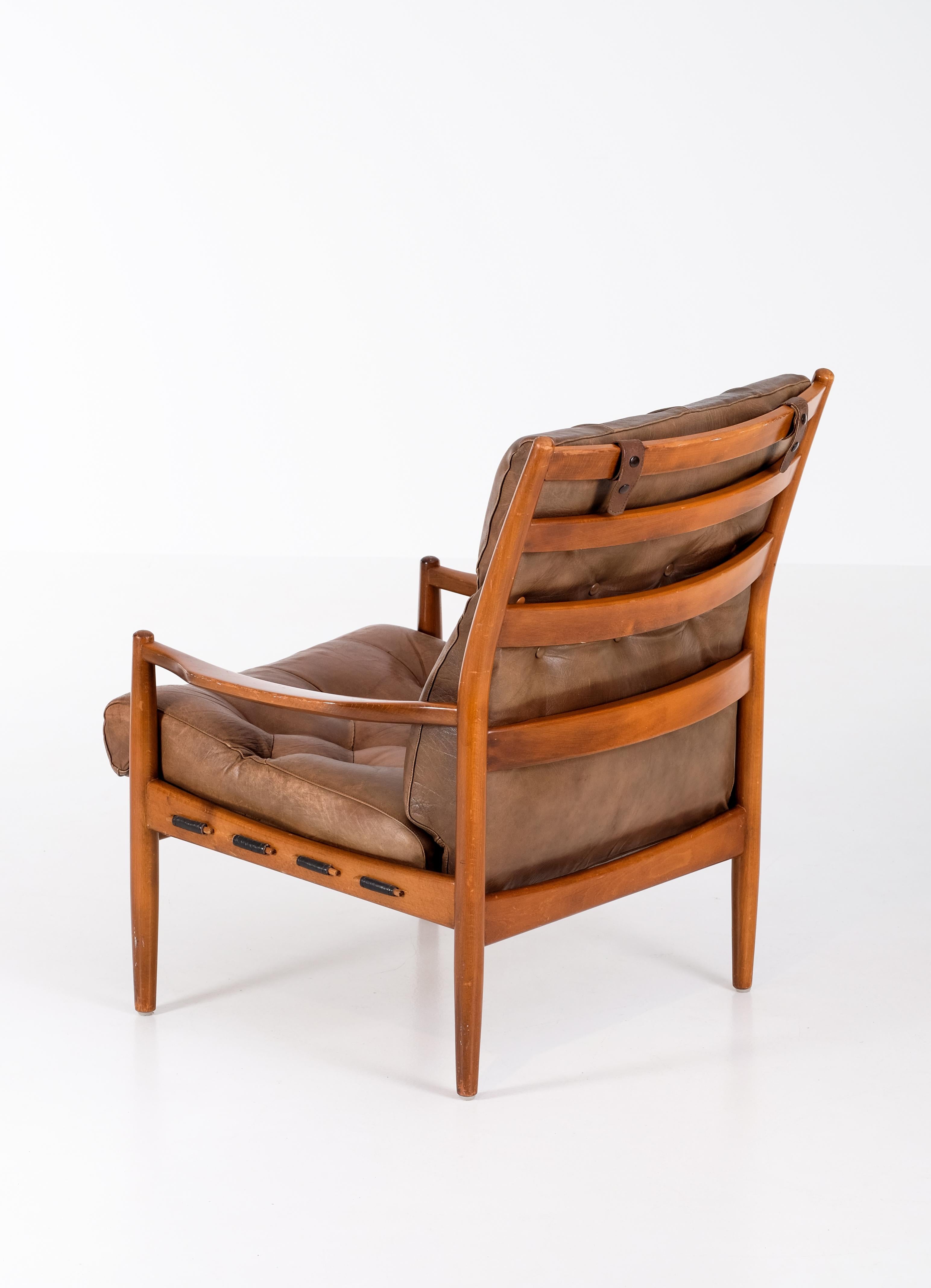 Sillón 'Läckö' de Ingemar Thillmark, años 60 Escandinavo moderno en venta