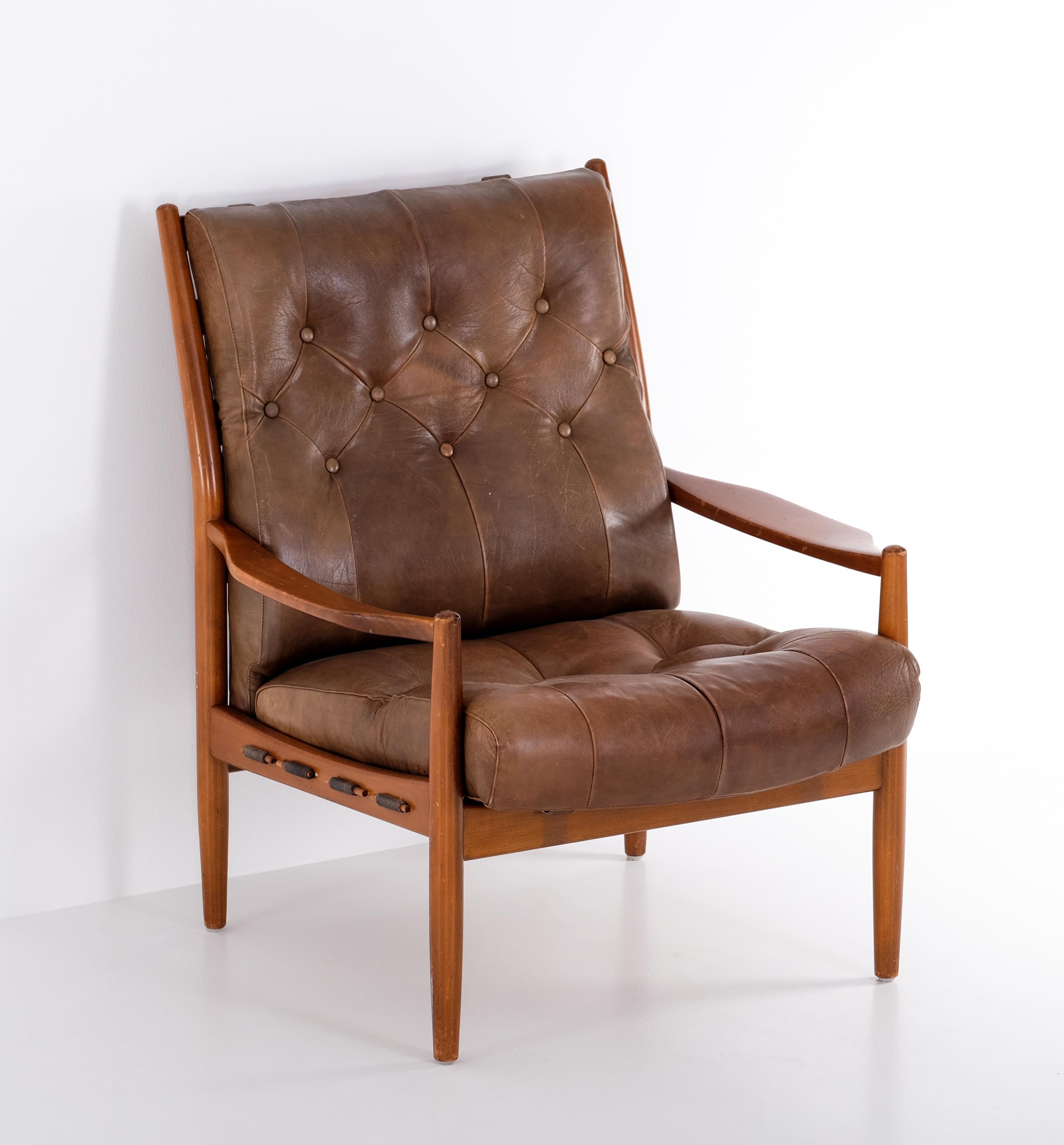 Sillón 'Läckö' de Ingemar Thillmark, años 60 Sueco en venta