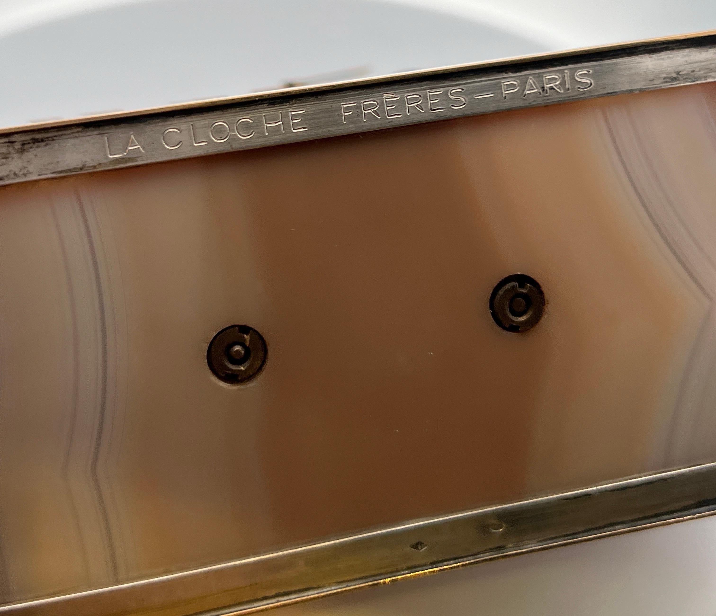 Lacloche Freres Art Deco-Schreibtischuhr (Art déco) im Angebot