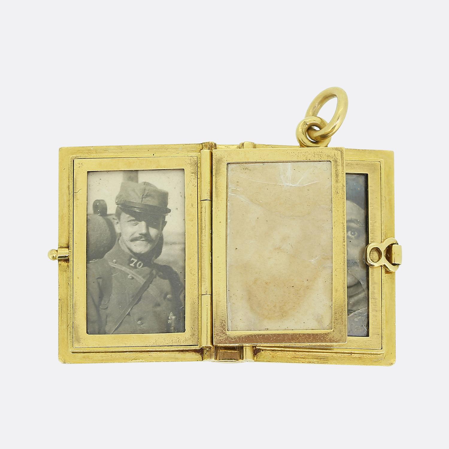 Victorian Lacloche Frères Book Locket Pendant