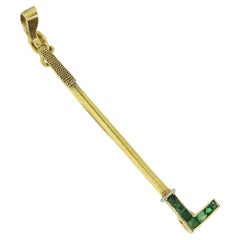 Spilla Lacloche Frères Emerald Riding Crop