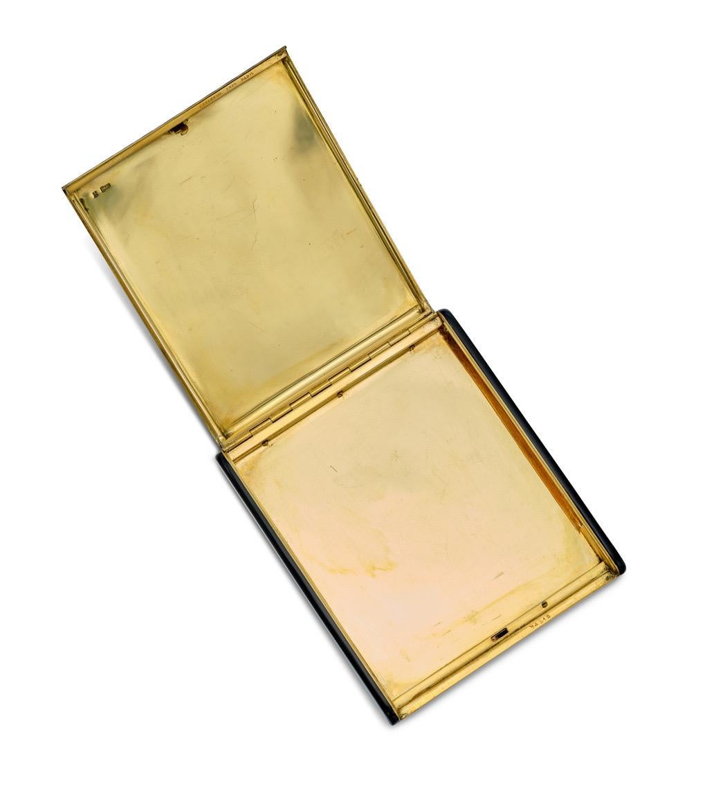  Lacloche Freres Gold and Enamel Cigarette Case For Sale 1