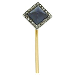 Lacloche Frères Sapphire and Diamond Stick Pin