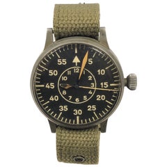 Vintage Laco 1940s German Military Pilot Aviators Wristwatch