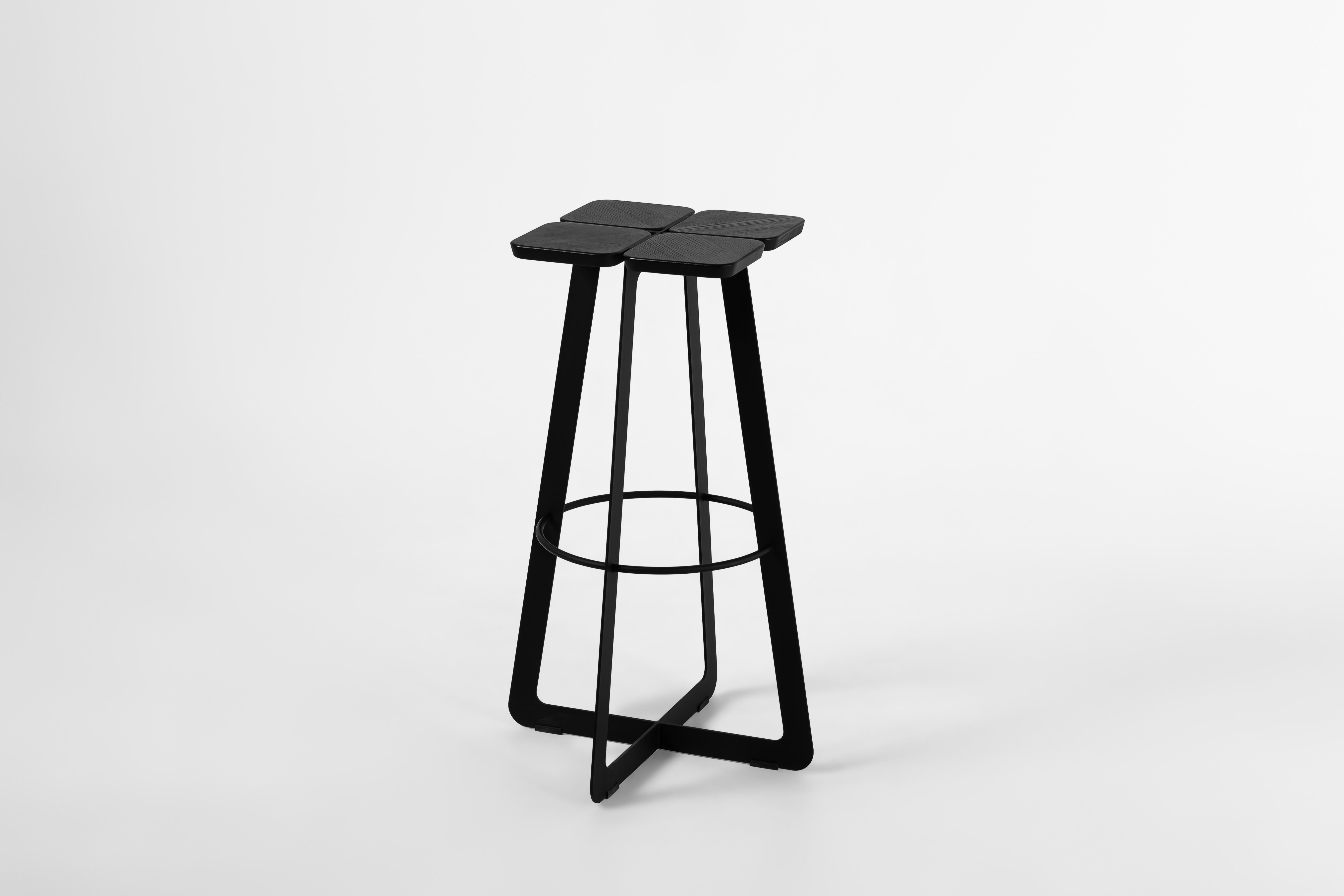 Sgabello Laconic Black, collezione Stern in stile minimalista per una residenza moderna In condizioni Nuovo in vendita a Port Orchard, WA