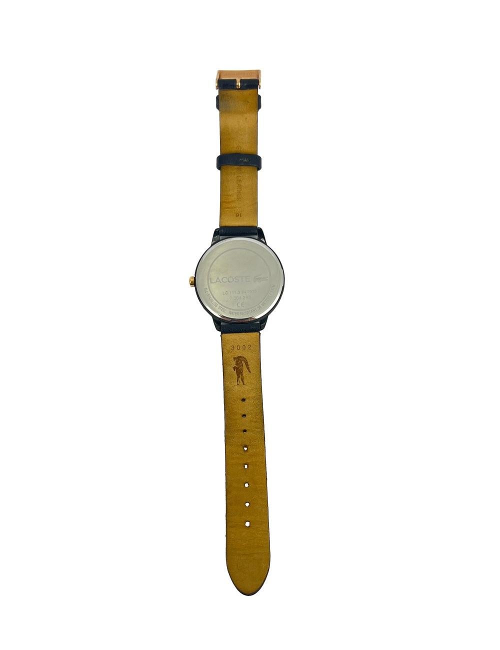 yellow lacoste watch