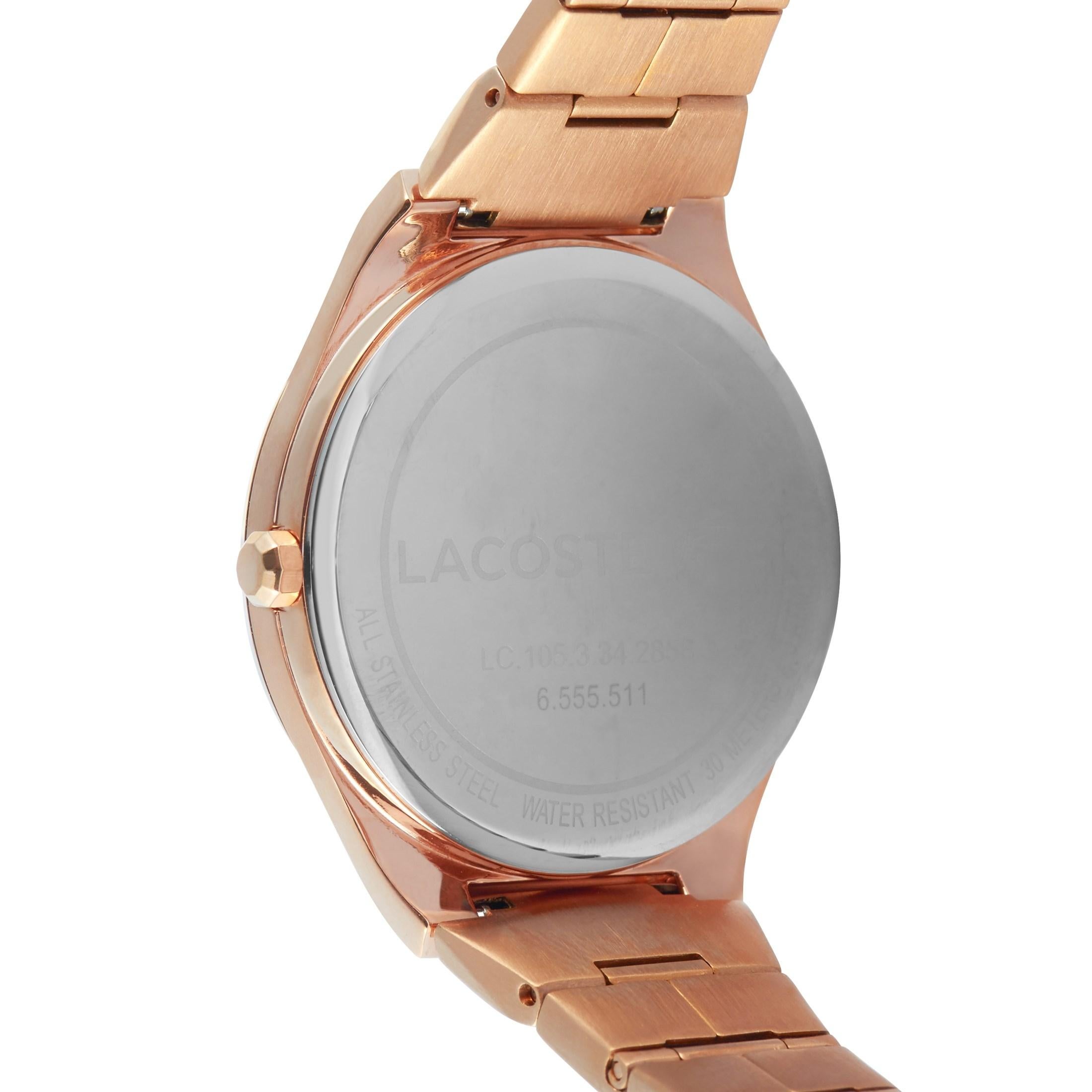 lacoste watch gold