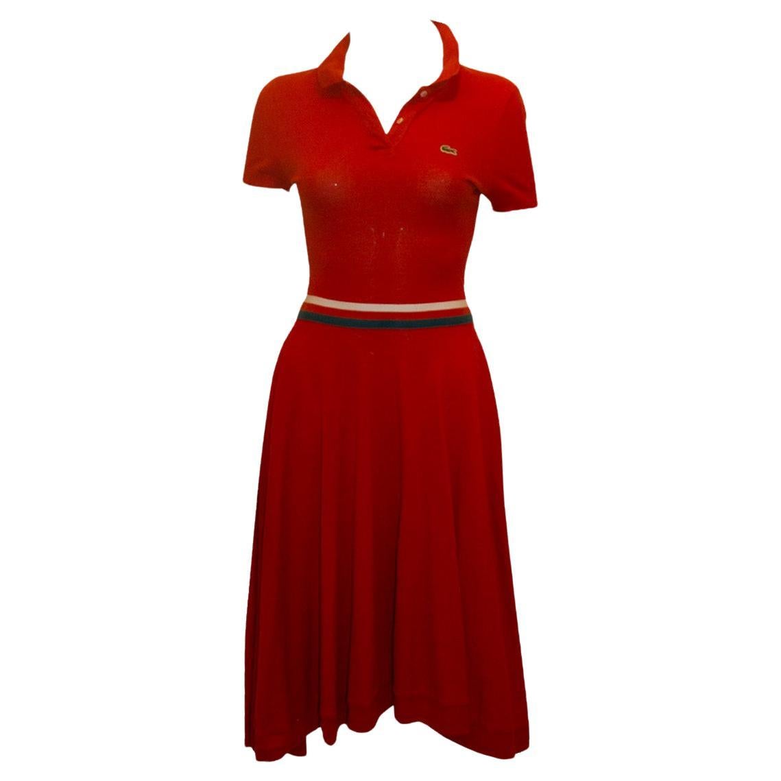 Lacoste Burnt Orange Cotton dress