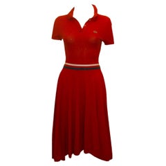 Lacoste Burnt Orange Cotton dress