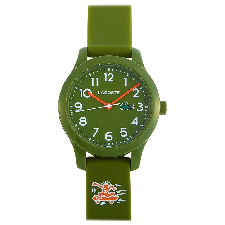 Lacoste Children's Keith Haring Foundation Khaki Silicone Watch 2030015