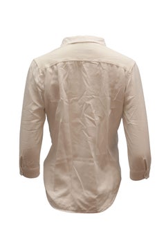 Lacoste Collared Shirt in White Lyocell