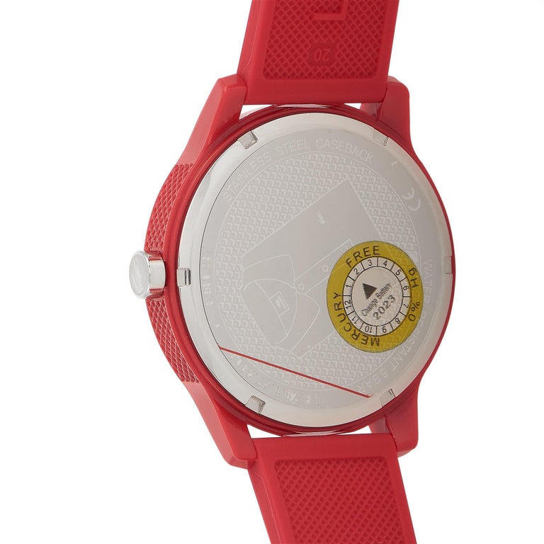 Lacoste Lacoste.12.12 TR90 Red Watch 2010988 at 1stDibs | lacoste watch red