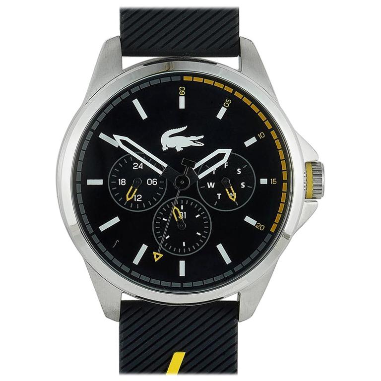 Lacoste Men's Capbreton Black Silicone Watch 2010978
