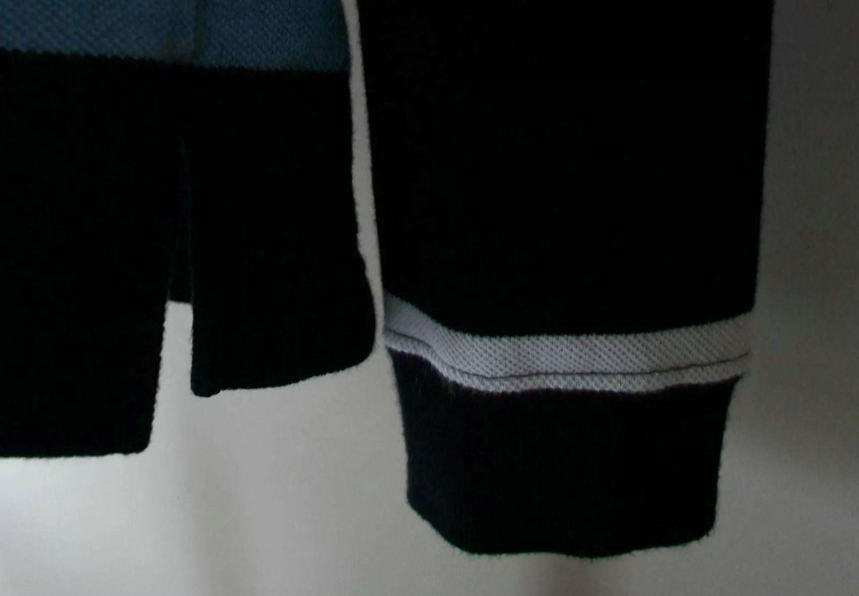 XXI secolo e contemporaneo LACOSTE - Camicia da rugby a righe da uomo con fodera in pile - 100% cotone - Taglia XS in vendita