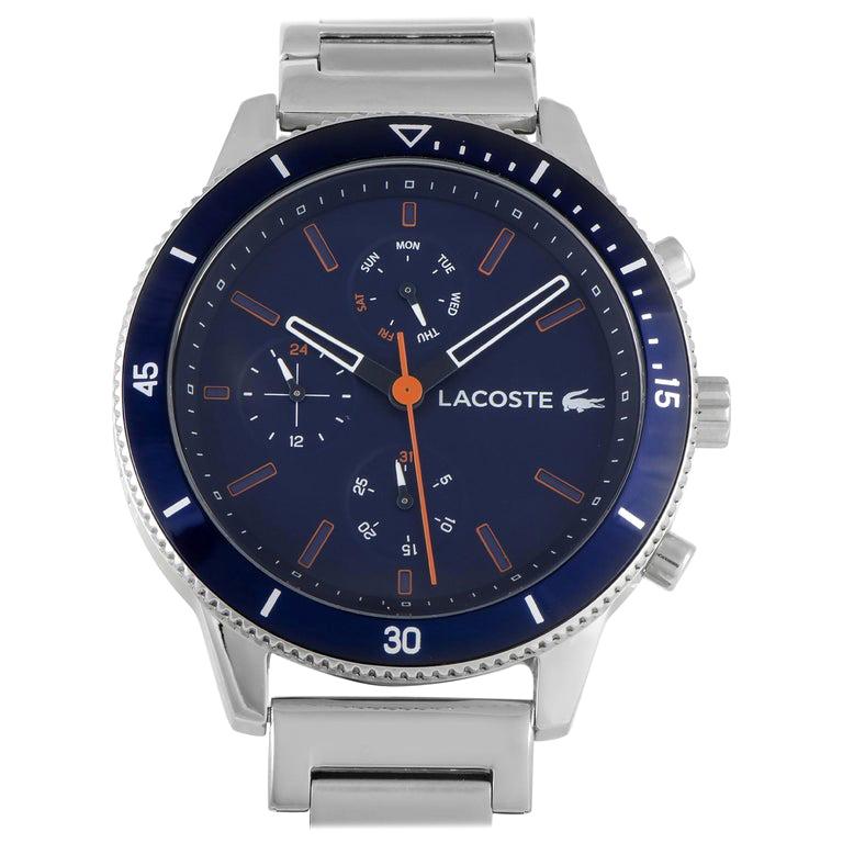 Lacoste Men's Key West Navy Blue Dial Stainless Steel Watch 2010995