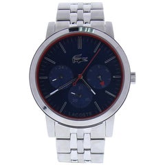 Lacoste Men'S 'Metro' Quartz Stainless Steel Watch, Color:Silver-Toned (Model: 2