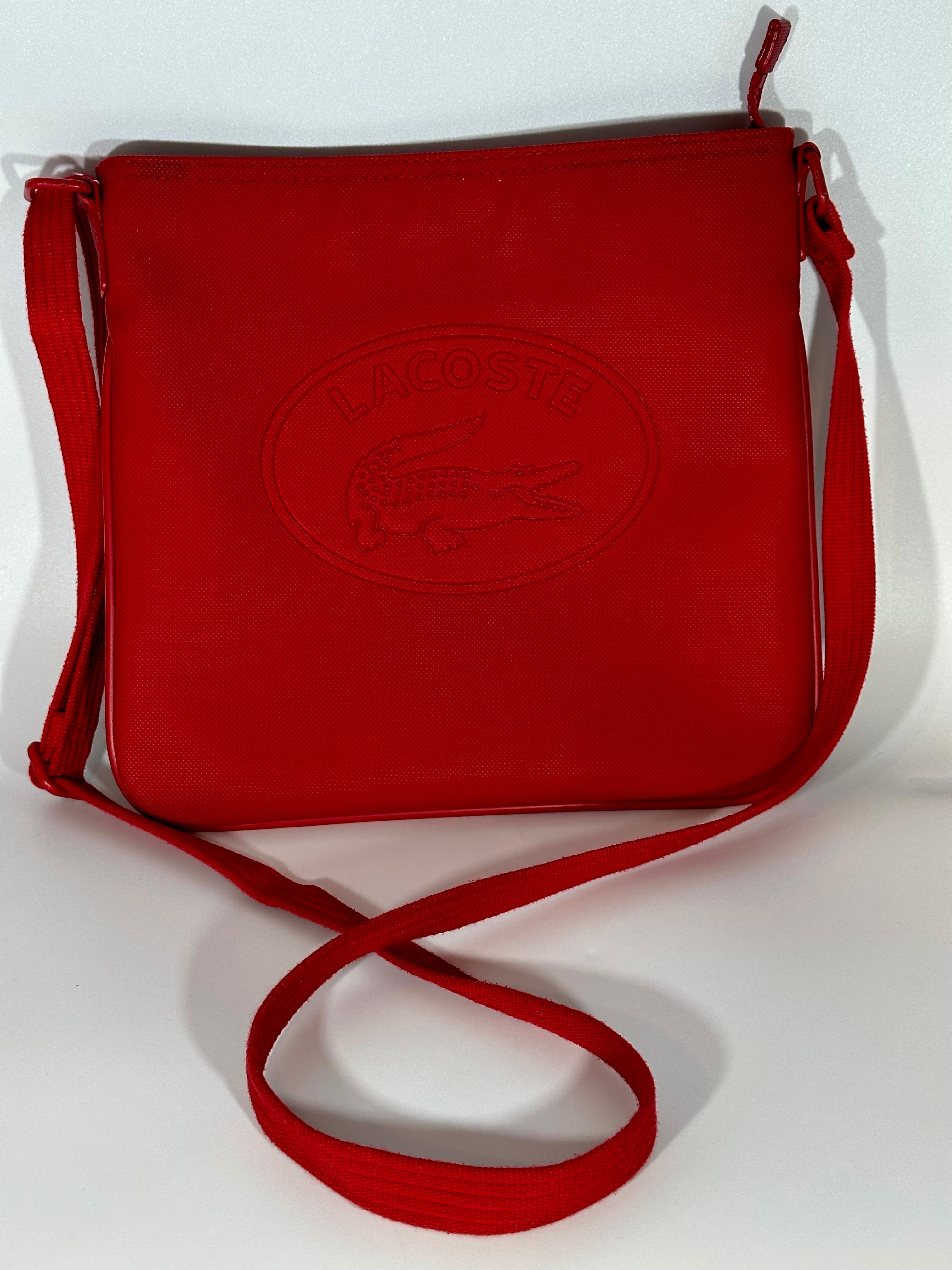 Women's LACOSTE Over the shoulder crossbody bag. Lacoste , Ultra Light, Red Color
