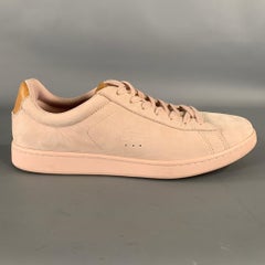 LACOSTE Größe 10.5 Rosa Camel Leder Turnschuhe