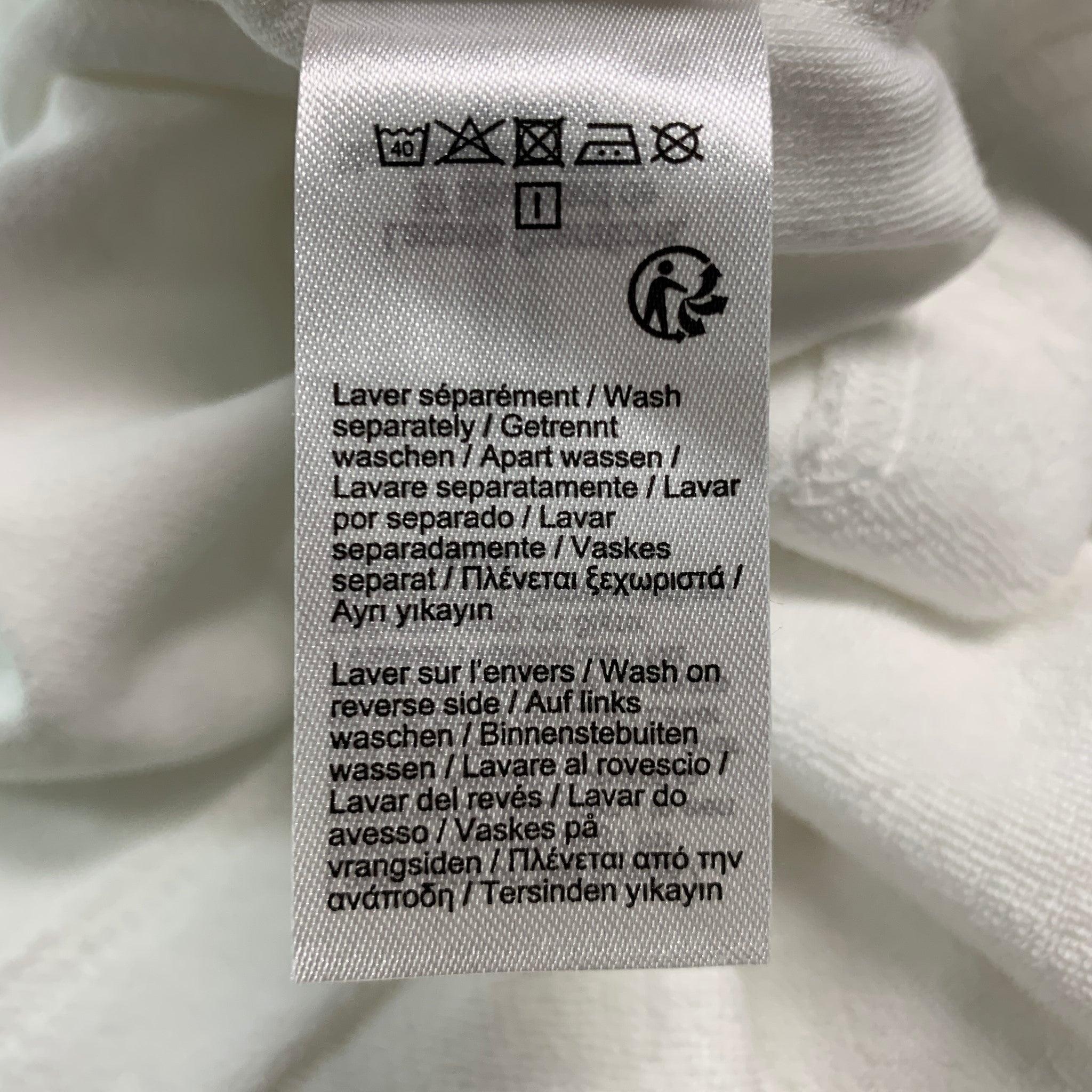 LACOSTE Size M White Terry Cloth Cotton  Elastane Short Sleeve Polo 3