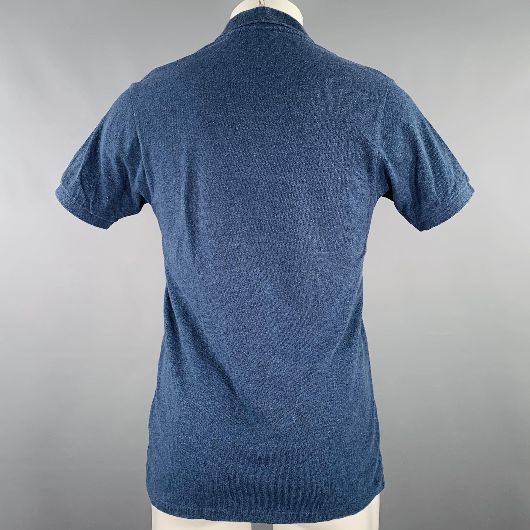LACOSTE Größe S Marineblaues Polo aus Baumwolle mit halber Placket (Blau) im Angebot
