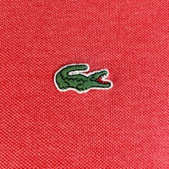 Polo a maniche corte in cotone rosso corallo LACOSTE taglia XL