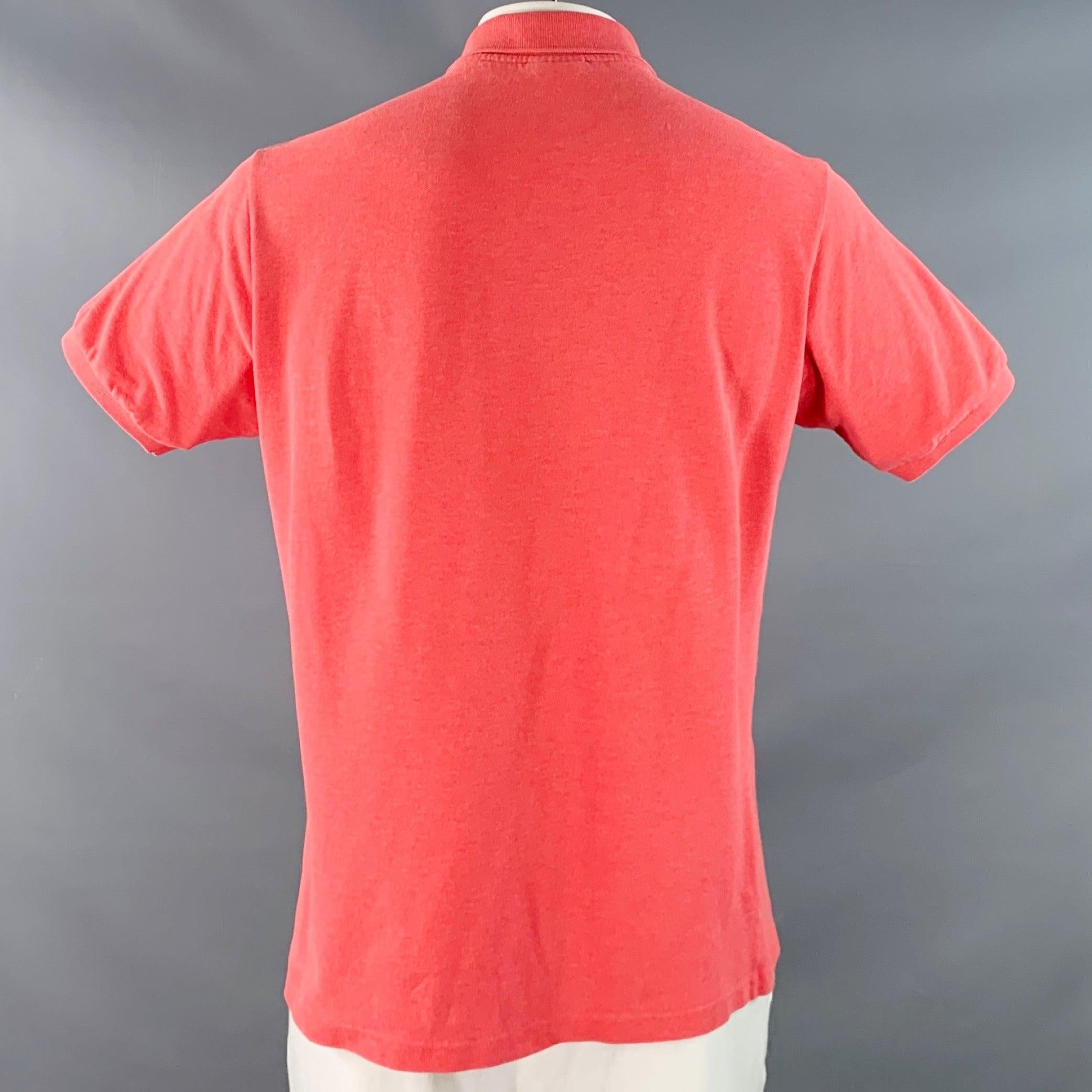 LACOSTE Größe XL Rot Koralle Baumwolle Kurzarm-Polo Herren im Angebot