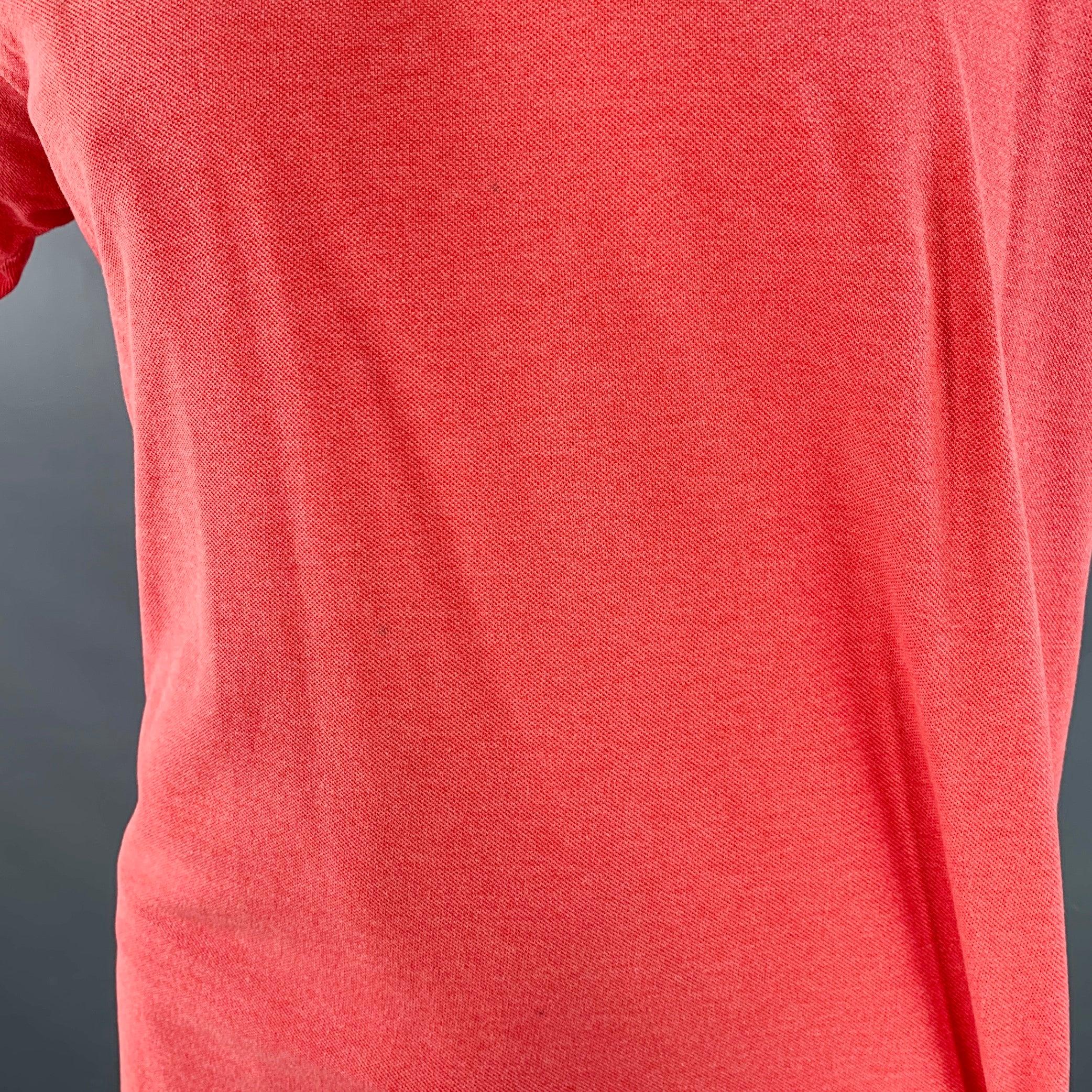 LACOSTE Größe XL Rot Koralle Baumwolle Kurzarm-Polo im Angebot 1