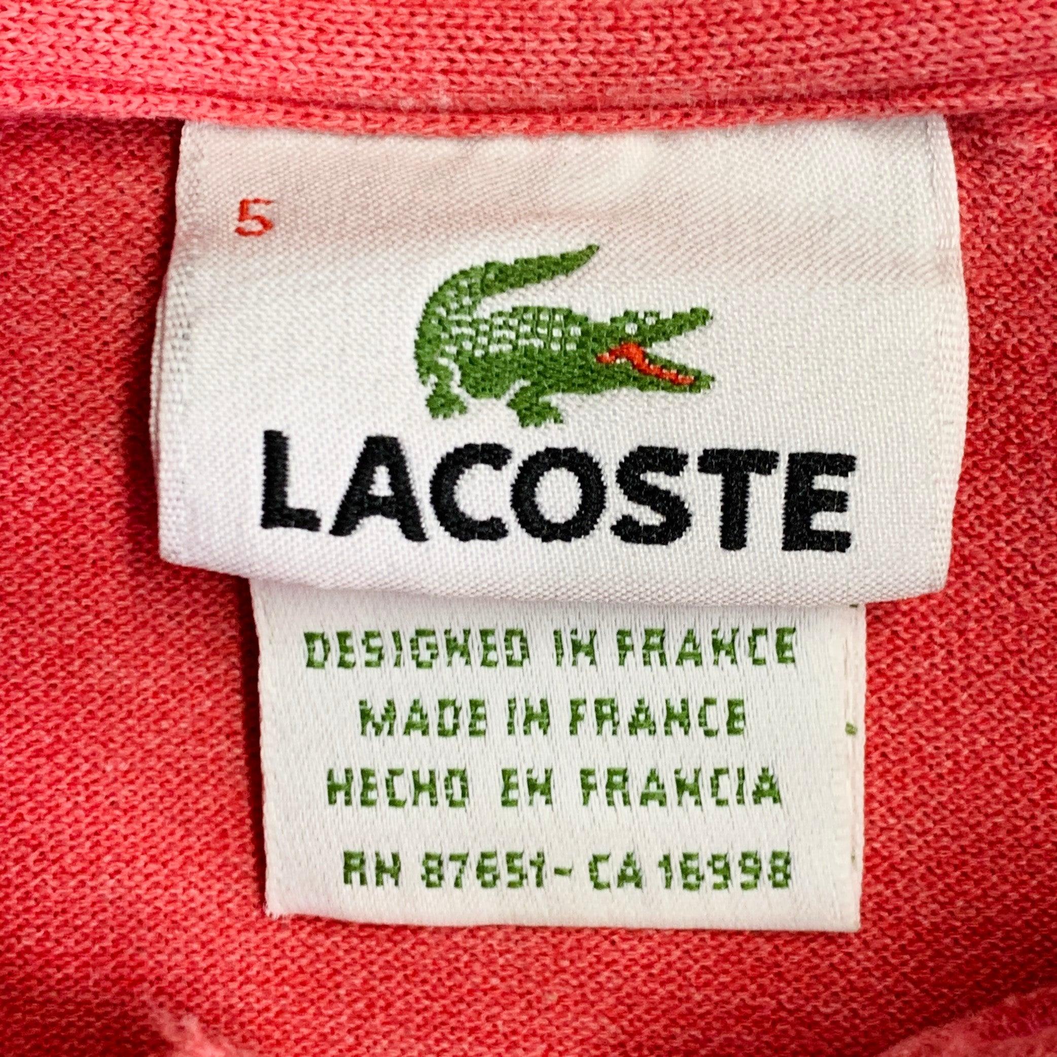 LACOSTE Größe XL Rot Koralle Baumwolle Kurzarm-Polo im Angebot 2