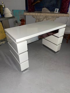 Lacquer and Chrome Vintage Desk