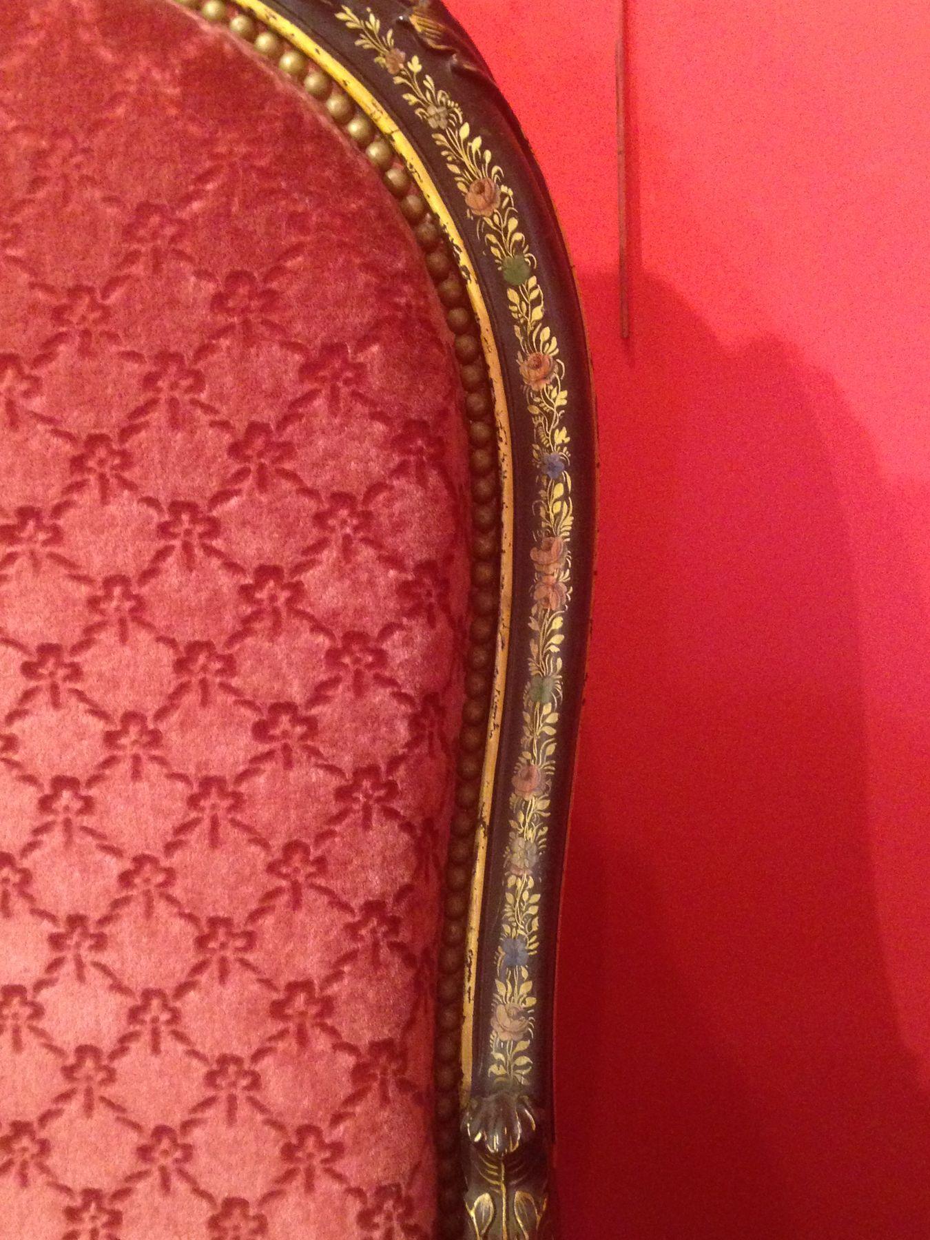 Lacquer and Velvet Set of Seats in the Napoleon III Style, 19th Century In Good Condition For Sale In Paris, FR