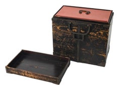 Lacquer Bento Box With protective Box, 19th Century