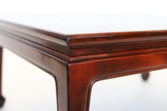 Lacquer Coffee Table Made by Gracie, with Handpainted Gilt Landscape Design