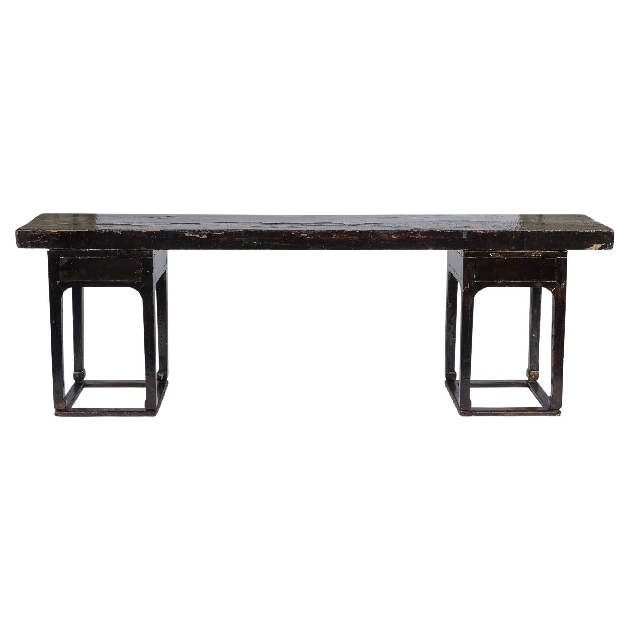 Lacquer Console Table For Sale
