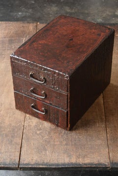 Lacquer Craftsman's Work Drawer / Antique Work Table / Wabi-Sabi Art